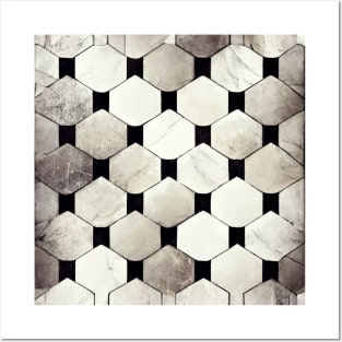 Faux Marble Tiles Art Deco Posters and Art